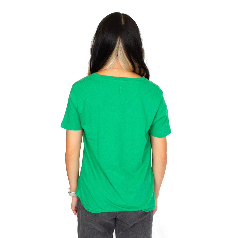 Interlocking UO, Green, V-Neck, Cotton, Women, Johnny-O, Relaxed Fit, Oregon design, T-Shirt, 942936